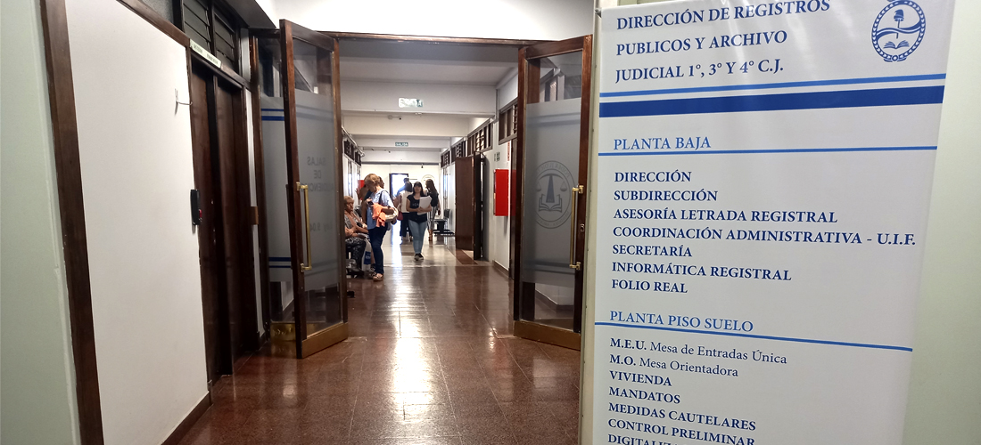 La Dirección de Registros Públicos se mudó al Palacio de Justicia