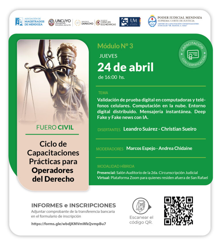 Ciclo Anual de Capacitaciones Prácticas para Operadores del Derecho