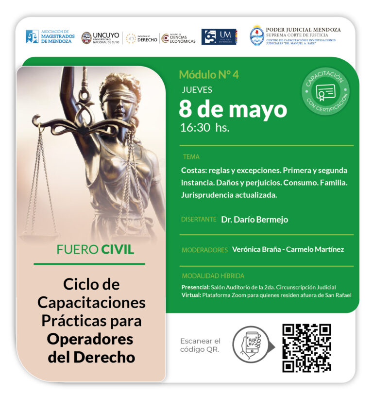 Ciclo de Capacitaciones Prácticas para Operadores del Derecho – Módulo 4
