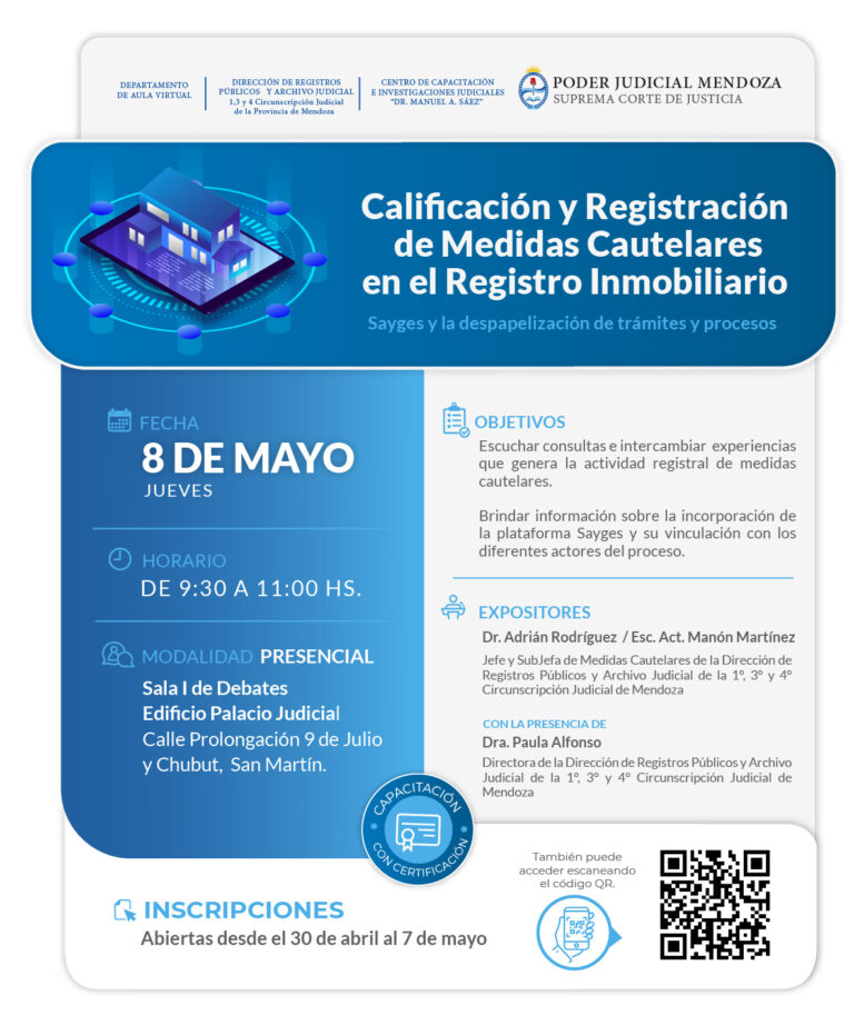 Calificación y Registración de Medidas Cautelares en el Registro Inmobiliario