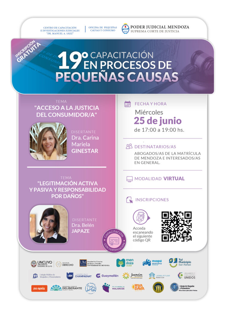 19° Capacitación en Procesos de Pequeñas Causas
