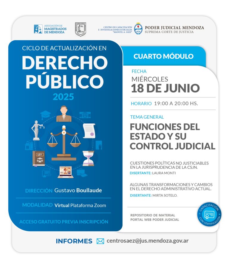 Ciclo de Actualización en Derecho Público – Cuarto Módulo