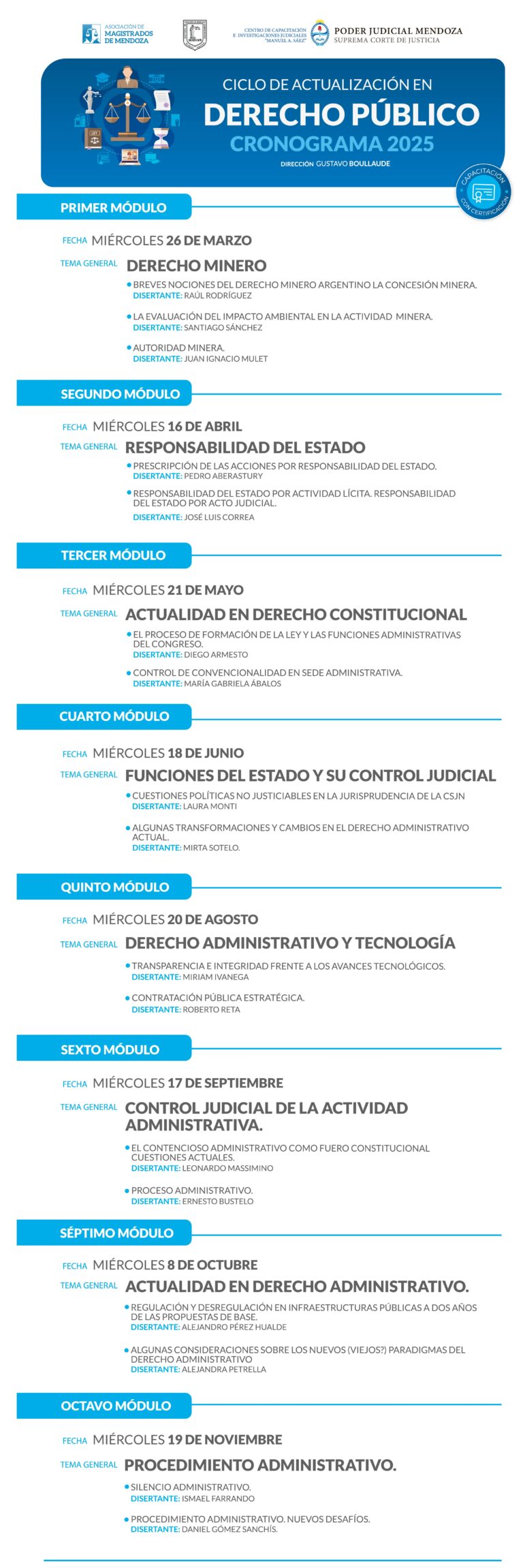 Ciclo de Actualización en Derecho Público 2025