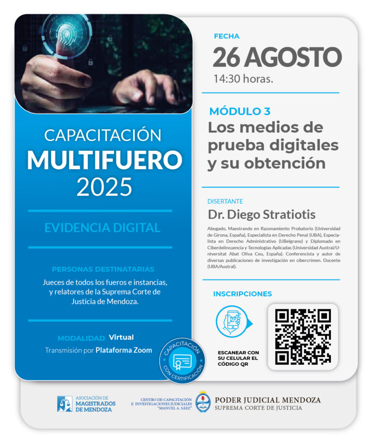 Capacitación Multifuero 2025 – Evidencia Digital – Módulo 3