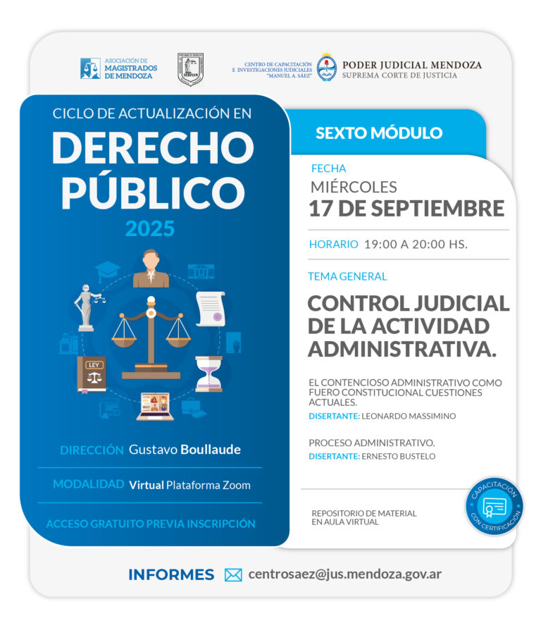 Ciclo de Actualización en Derecho Público – Módulo 6