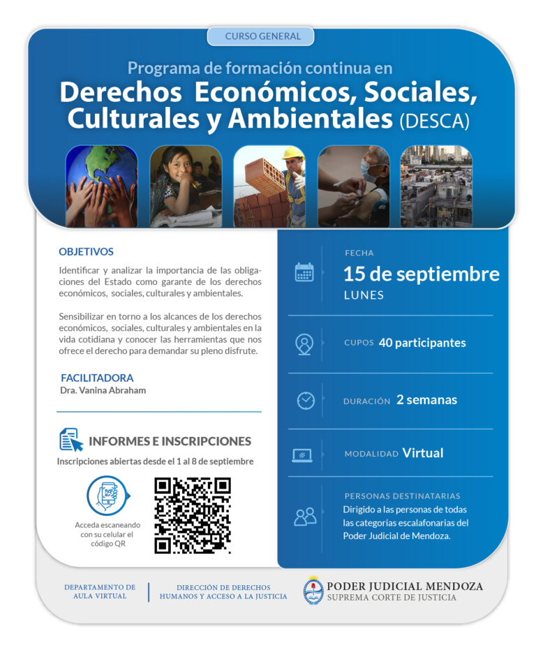 Derechos económicos, sociales, culturales y ambientales