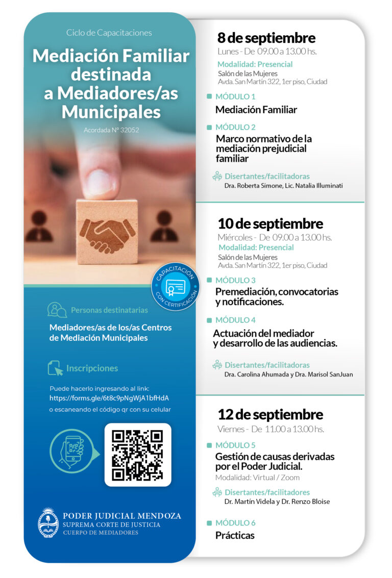 Mediación Familiar destinada a Mediadores/as Municipales