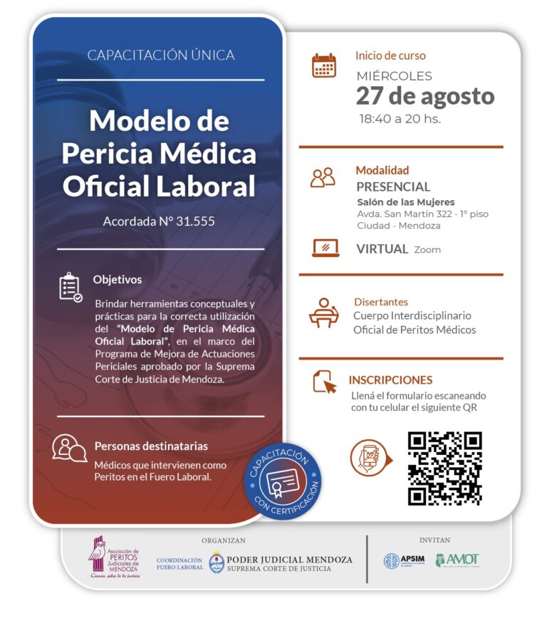 Modelo de Pericia Médica Oficial Laboral