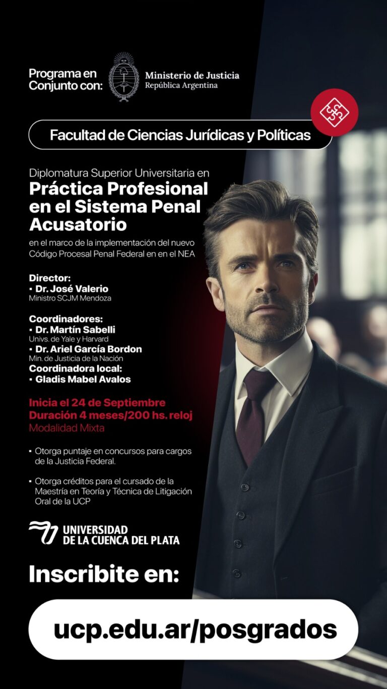 Diplomatura Superior Universitaria en Práctica Profesional en el Sistema Penal Acusatorio en el marco de la implementación del nuevo Código Procesal Penal Federal en el NEA