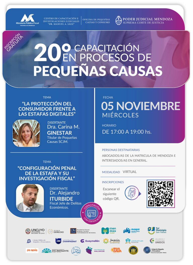 20° Capacitación en Procesos de Pequeñas Causas