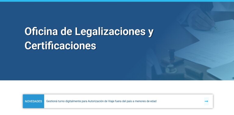 Ya se puede solicitar OnLine la autorización de viaje para menores y la legalización de documentación