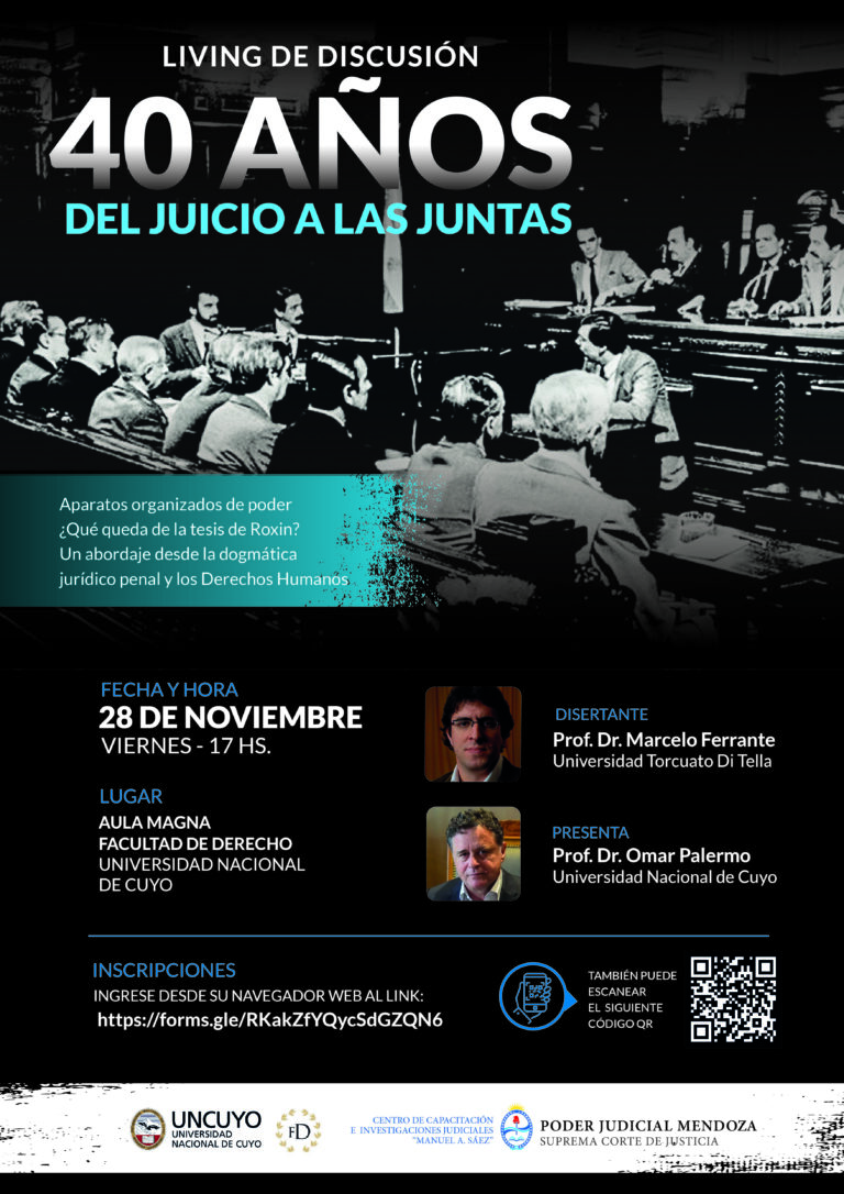 Living de discusión. 40 años de Juicio a las Juntas