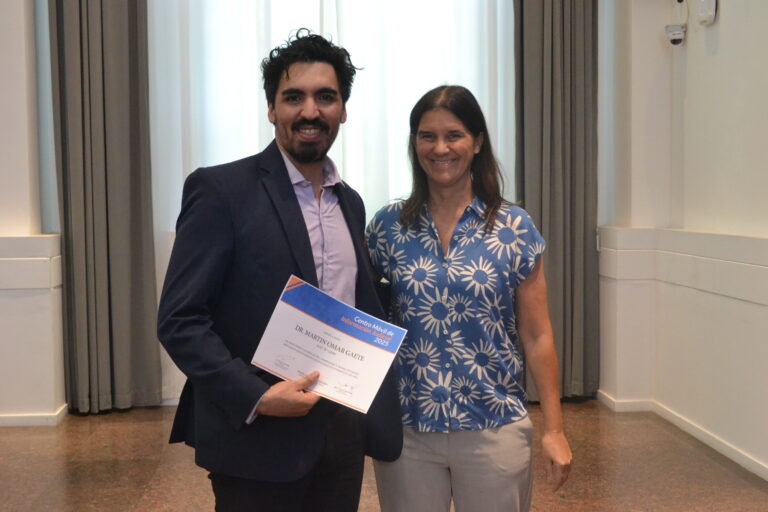 Teresa Day junto a Martín Omar Gaete