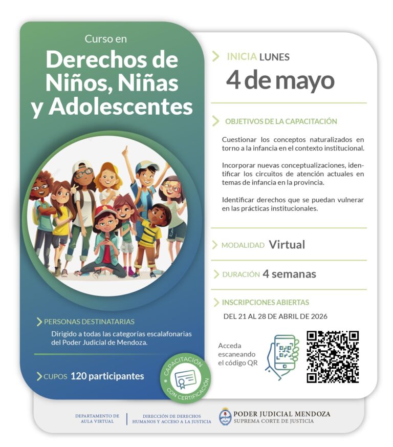 Curso en Derechos de Niños, Niñas y Adolescentes