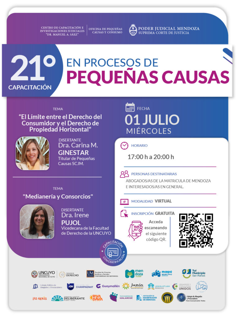 21° Capacitación en Procesos de Pequeñas Causas