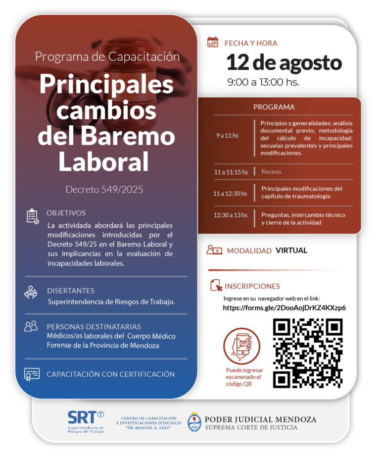 Principales cambios del Baremo Laboral
