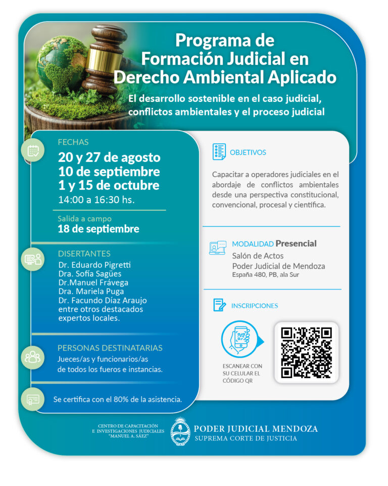 Programa de Formación Judicial en Derecho Ambiental Aplicado
