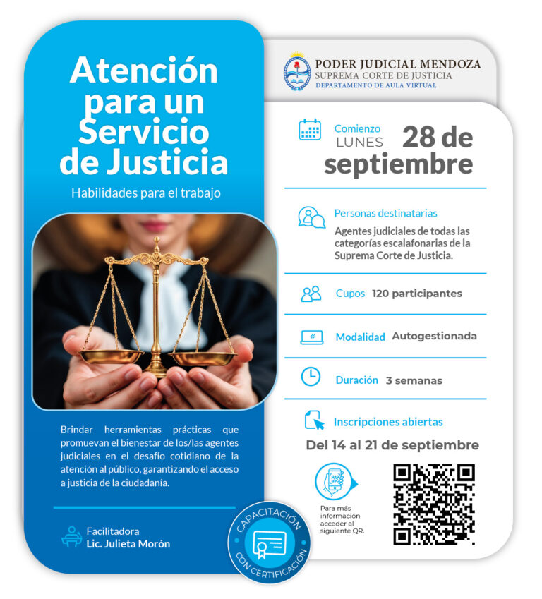 Atención para un Servicio de Justicia
