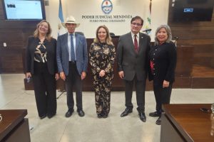 De izq. a der. Dra. García Nieto, Dr. Valerio, Dra. Marmolejo, Dr. Olivares Yapur y Dra. Álvarez