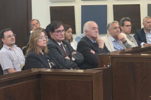 Dra. García Nieto y Dr. Olivares Yapur junto a jueces y juezas de San Juan