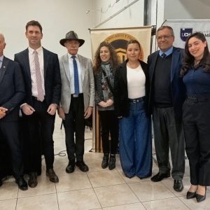 Integrantes del Colegio de Abogados de la IV Circunscripción Judicial junto al Dr. Valerio y al Dr. Ugarte